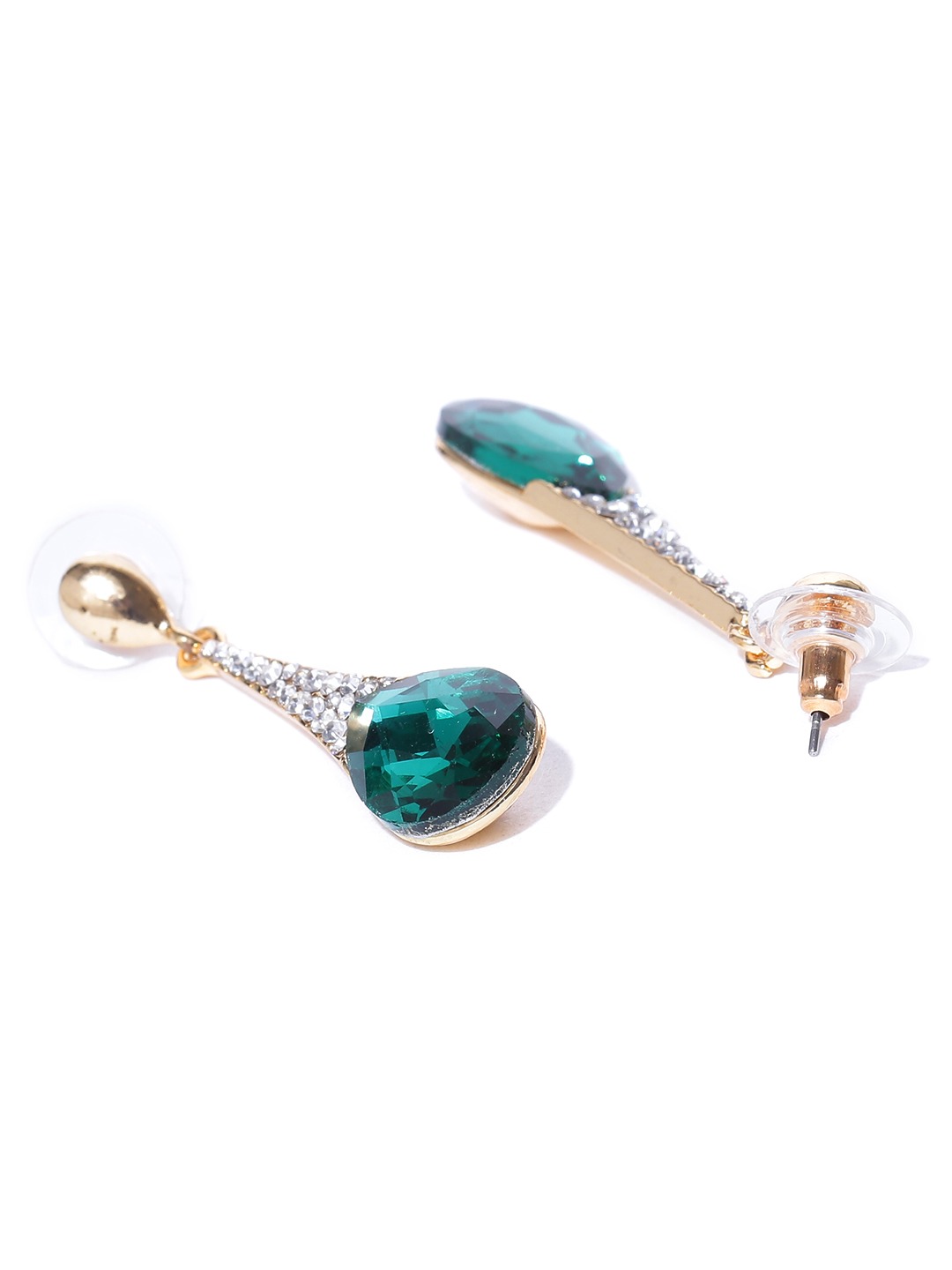 YouBella Gold-Toned  Green Stone-Studded Jewellery Set